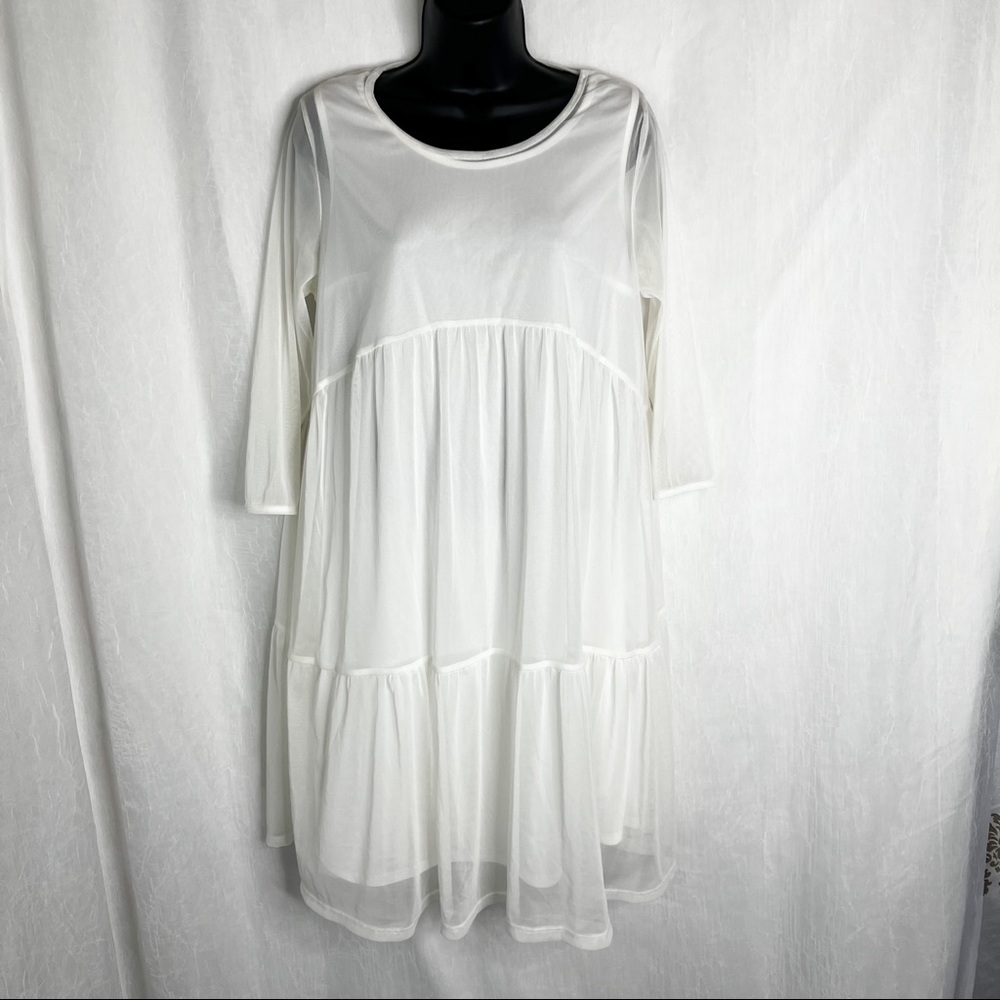 ASOS Bluebelle Maternity Tiered Ruffle Swing Dress - Picture 10 of 13